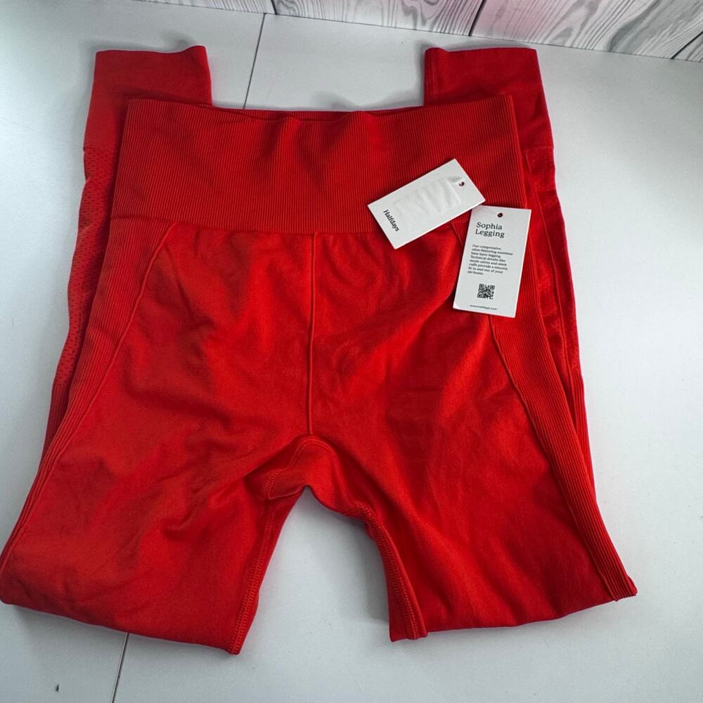 Halfdays Sophia Legging Compression High Rise Seamless Orange/red Medium